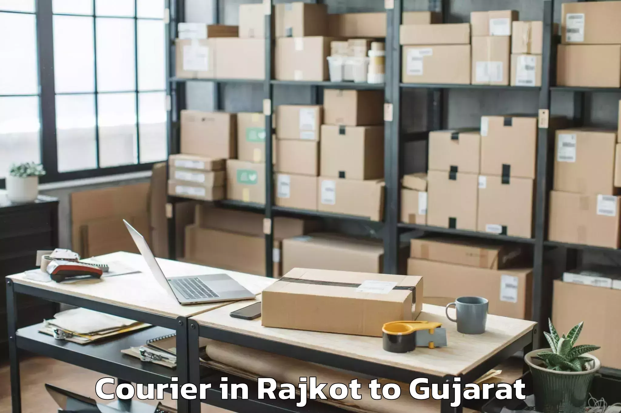 Easy Rajkot to Indus University Ahmedabad Courier Booking